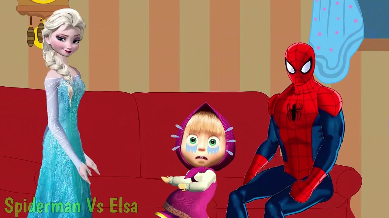 Frozen Elsas Gross Feet l Spiderman VS Elsa Funny Pranks l Finger Family For Little Kids