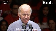 Les mots forts de Joe Biden wur Harvey Weinstein