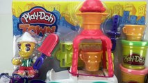 Play Doh Popsicle Ice Cream Cone with Play-Doh Town Ice Cream Truck Toy Fun Play & Creative for Kids