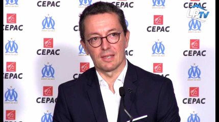 Eyraud : "On va bientôt annoncer un partenaire maillot pour l'OM"