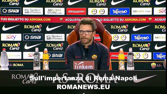 Di Francesco in conferenza stampa alla vigilia di Roma-Napoli