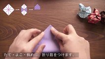 小さなBAGの折り方。折り紙のかばん。【origami tutorial】How to make an origami small bag!