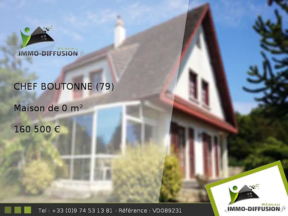 Maison A vendre Chef boutonne 0m2 - 160 500 Euros