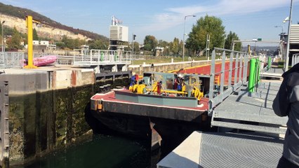 Ecluse de Couzon-Rochetaillée : un allongement de 9 mètres pour faire passer les convois géants