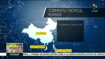 Tormenta tropical Khanun amenaza a Filipinas, China y Vietnam