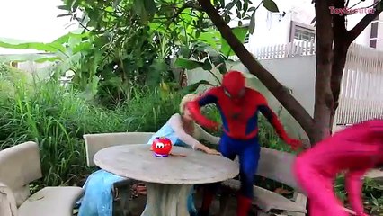 Pocahontas LOSES HER LEGS! w/ Spiderman, Joker, Venom & Gorilla in Real Life