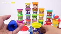 Marvel Avengers Play-Doh Hulk, Spider Man, Captain America, Iron Man Battle Play - DuDuPopTOY