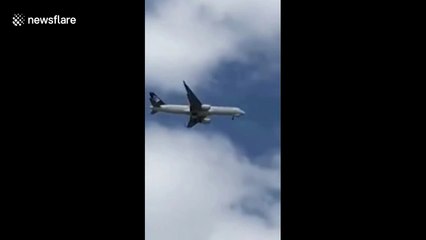 Plane lands safely after landing gear failure