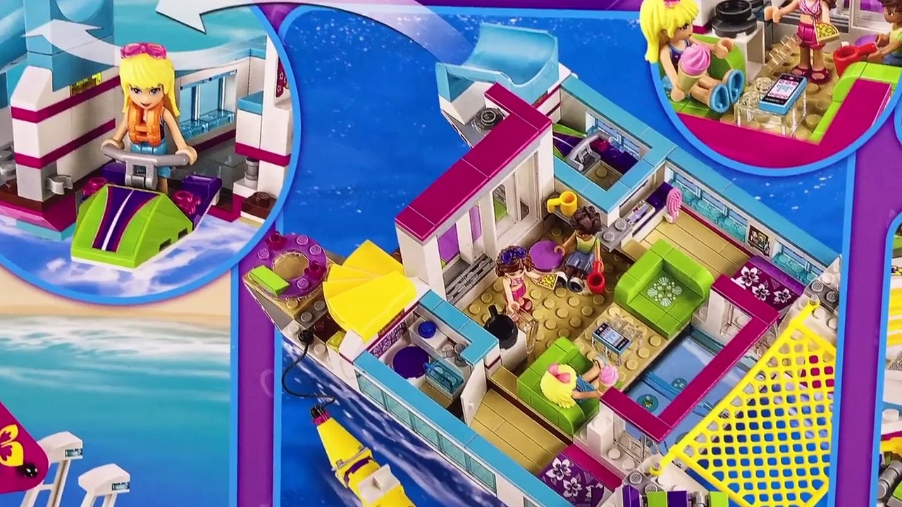 LEGO Friends Sunshine Catamaran Build Review Pretend Play Kids Toys