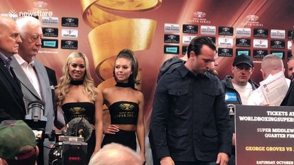 Intense! Groves and Cox weigh-in ahead of WBSS bout