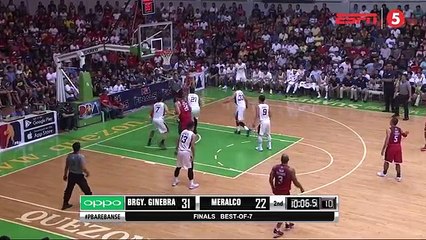 Ginebra vs Meralco 2nd Qtr - Finals Game 1 - Oct 13 2017