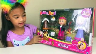 Masha and the Bear Snap N Fashion Unboxing | Toys Academy