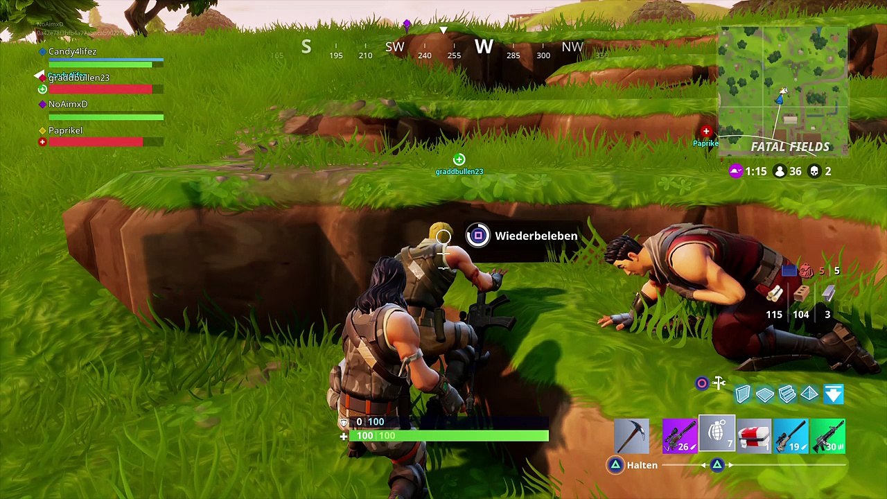 Fortnite - Battle Royale || Epischer Sieg mit random's !!