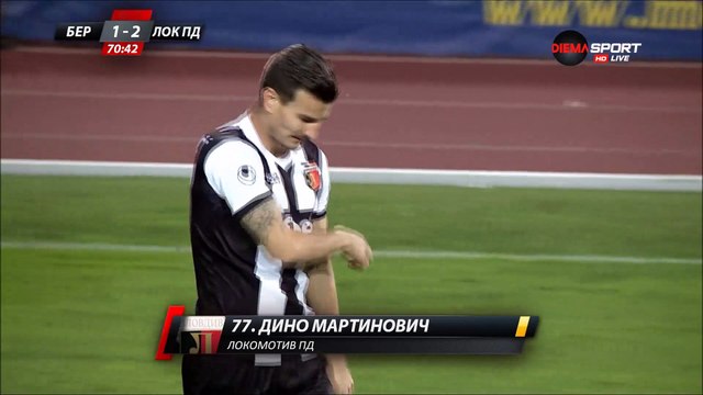 1-2 Dino Martinović Goal Bulgaria A Grupa Regular Season - 13.10.2017 Beroe Stara Zagora 1-2...