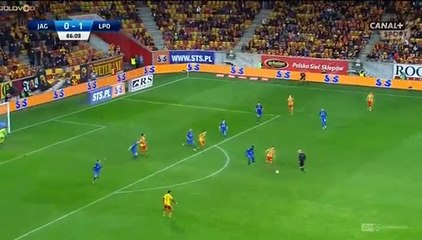 Arvydas Novikovas Goal HD - Jagiellonia	1-1	Lech Poznan 13.10.2017