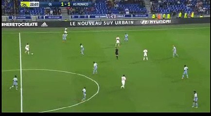 Lyon 2 - 1  Monaco  13/10/2017 Nabil Fekir Super Goal 23' HD Full Screen .