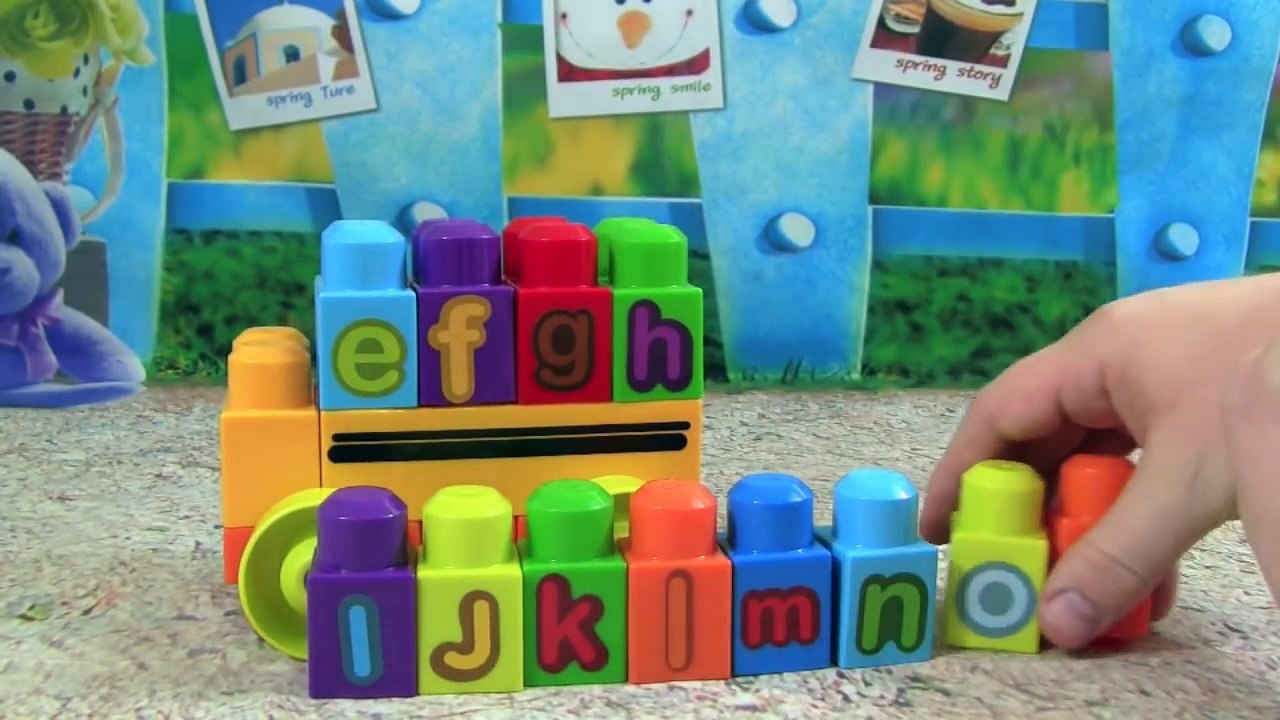 Learn ABC Alphabet With ABC MEGA BLOKS BUS! Fun Educational ABC Alphabet Video For Kids, Kindergarte