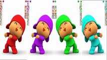 Baby Learn Colors with My Talking Pocoyo | Finger Family Nursery Ryhmes | Kid Learn Colour Cartoon !