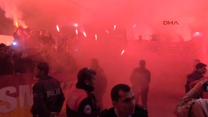 Galatasaray'a Konya'da Coşkulu Karşılama