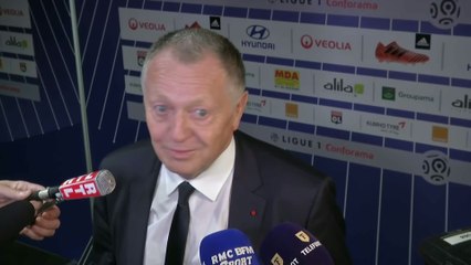 Foot - L1 - OL : Aulas «Je suis très heureux pour Bruno Genesio»