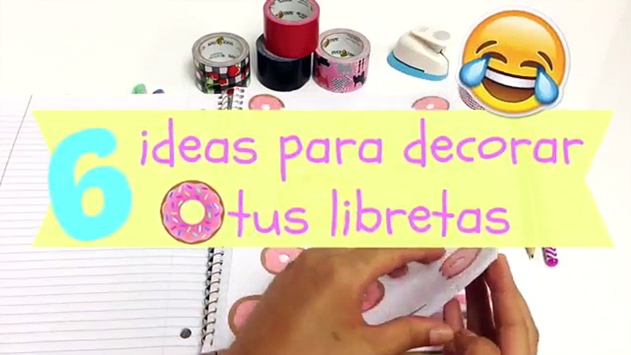 6 ideas para decorar cuadernos(libretas) facil