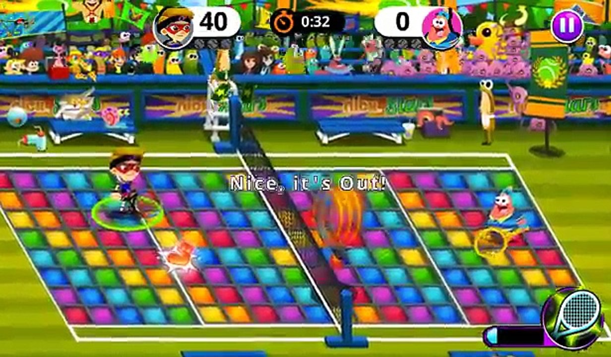 Nick Tennis Stars - Kid Danger Loses His Tennis Racquet (Nickelodeon Games)