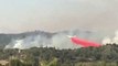 Evacuated Family Watches Giant 747 Drop Retardant Over California Wildfires