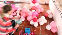 Como hacer un Arco Romántico con Globos y Flores - DIY How to make a romantic balloon arch
