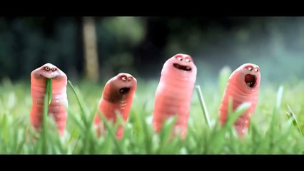 Cartoon about worms funny short film.Про червячков прикол короткометражка