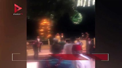 إلهام شاهين ولبلبة وبوسي في حفل زفاف ابنة إيناس الدغيدي