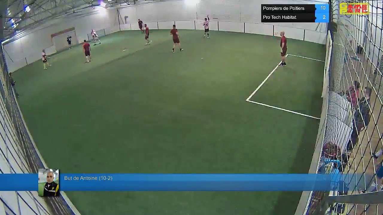 But de Antoine (10-2) - Pompiers de Poitiers Vs Pro Tech Habitat - 12/10/17 19:00 - LIGUE 2
