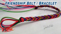 DIY Friendship Belt / Bracelet with fashion Strings | How to make Wrist Belt | JK Arts 268