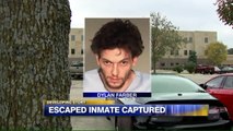 Escaped Wisconsin Inmate Captured After 12-Hour Search