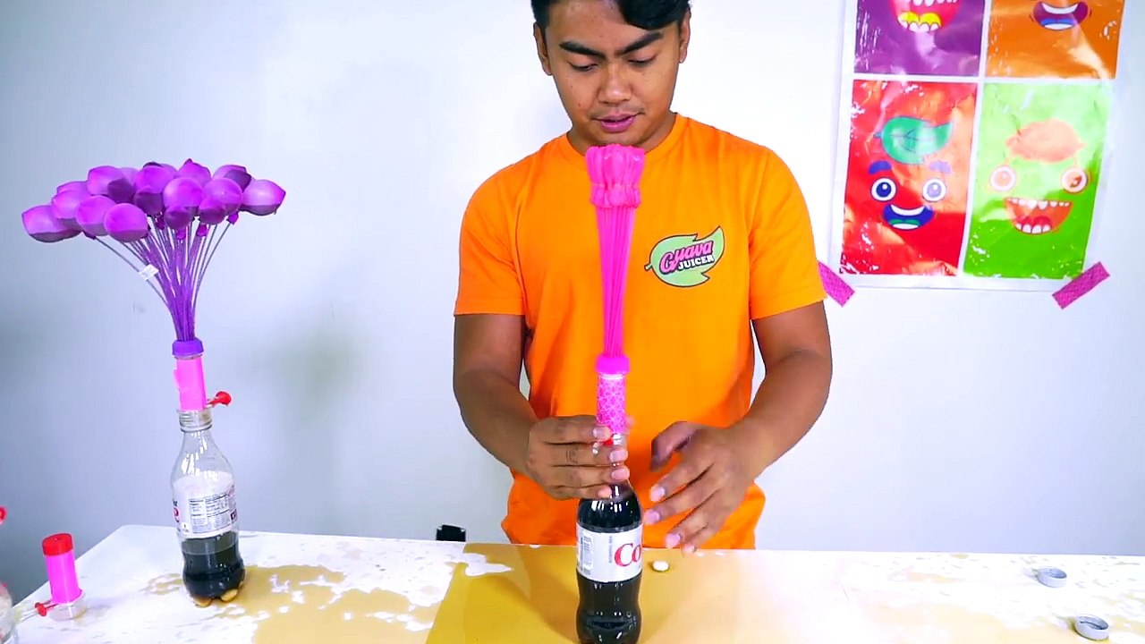 DIET COKE MENTOS GEYSER VOLCANO EXPERIMENT!