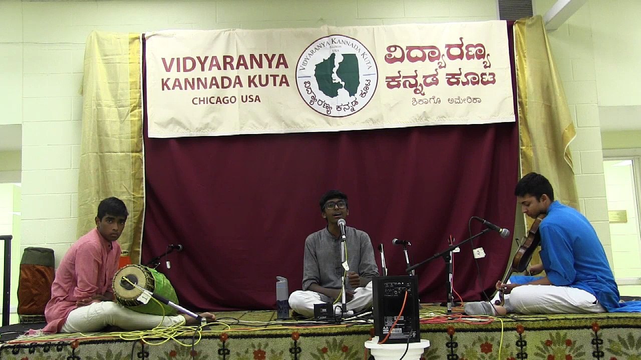 VIDYARANYA KANNADA KUTA: DASA DAY 2017: AKHIL AVASARALA: BHARATHI DEVIYA NENE NENE