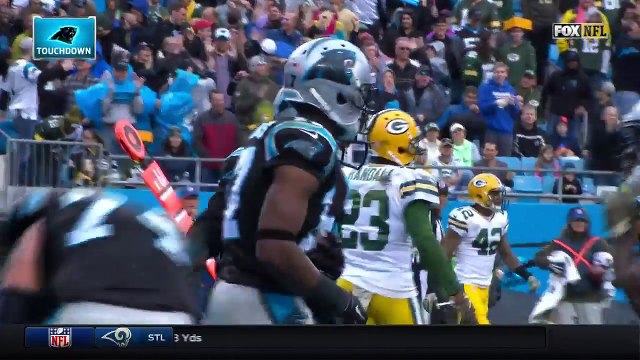 2015 - Panthers Newton finds Devin Funchess for a 14-yard touchdown
