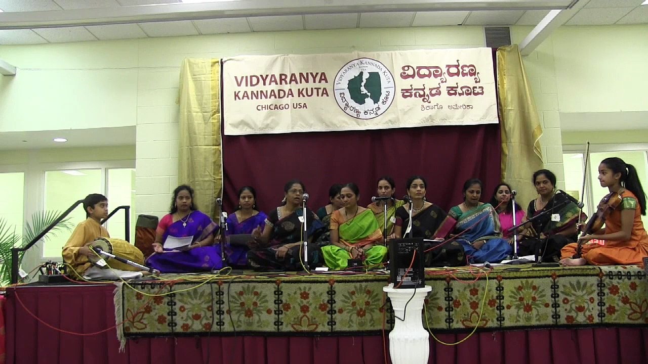 VIDYARANYA KANNADA KUTA: DASA DAY 2017: STUDENTS OF SHAILAJA IYER: "AMBIGA NAA NINNA NAMBIDE"