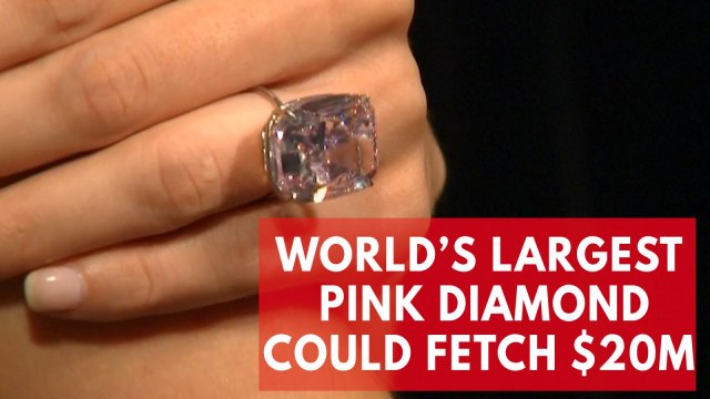 World's largest intense pink diamond could sell for more than $20m
