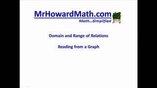 Domain and Range of Relations from a Graph