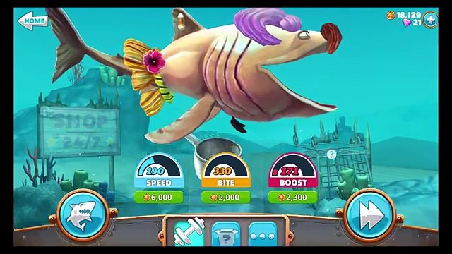 Hungry Shark World: Basking Shark Vs Whale Vs Great White