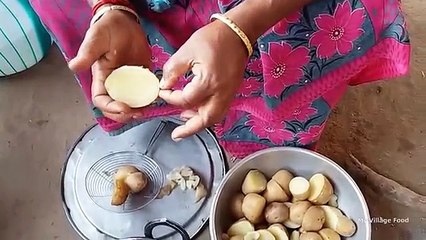 Cooking Simple Potato Bonda in My Home - My Village Food