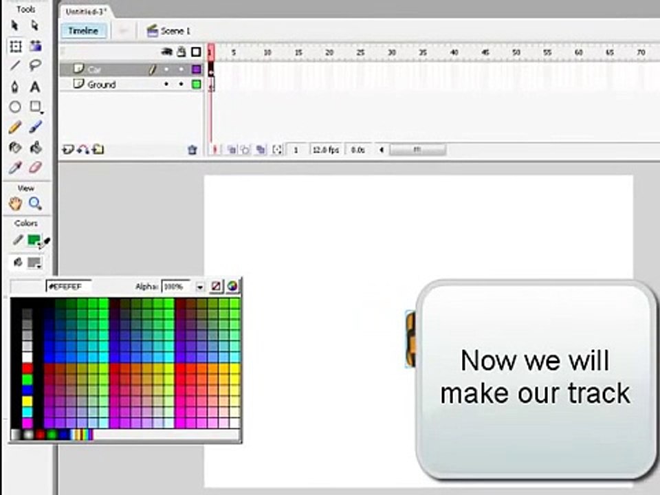 How to make a car racing game in flash part 1