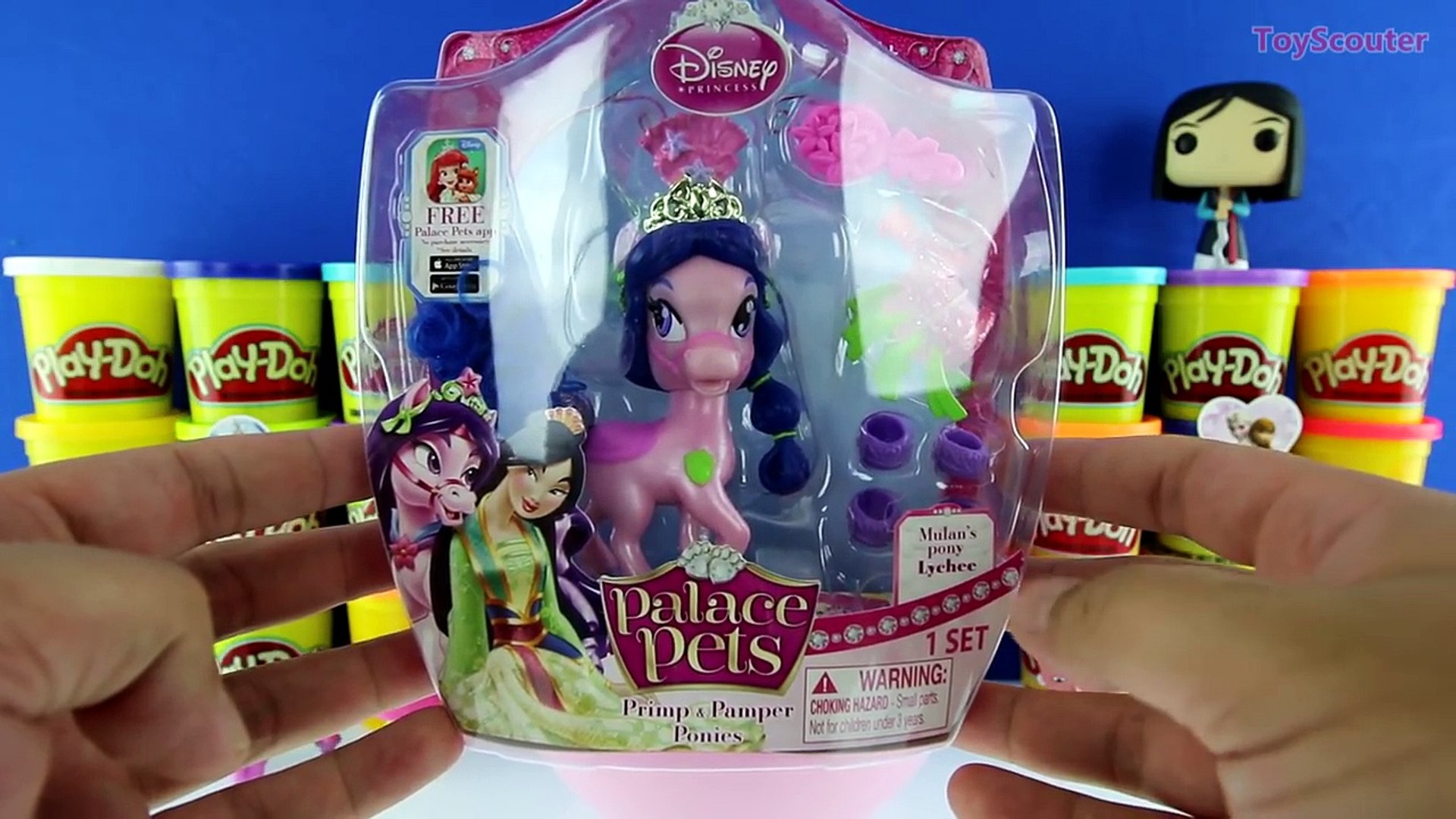 ⁣GIANT MULAN Surprise Egg Play Doh - Disney Princess Toys Palace Pets MLP Shopkins