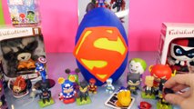 Giant Playdough Superman Surprise Egg Marvel VS DC Blind Box Opening Play-Doh Disney Cars Toy Club