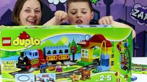 LEGO DUPLO IL MIO PRIMO TRENO - giochi per bambini piccoli - saliamo sul trenino Duplo con suoni
