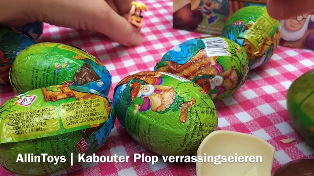 12 Kabouter Plop verrassingseieren uitpakken