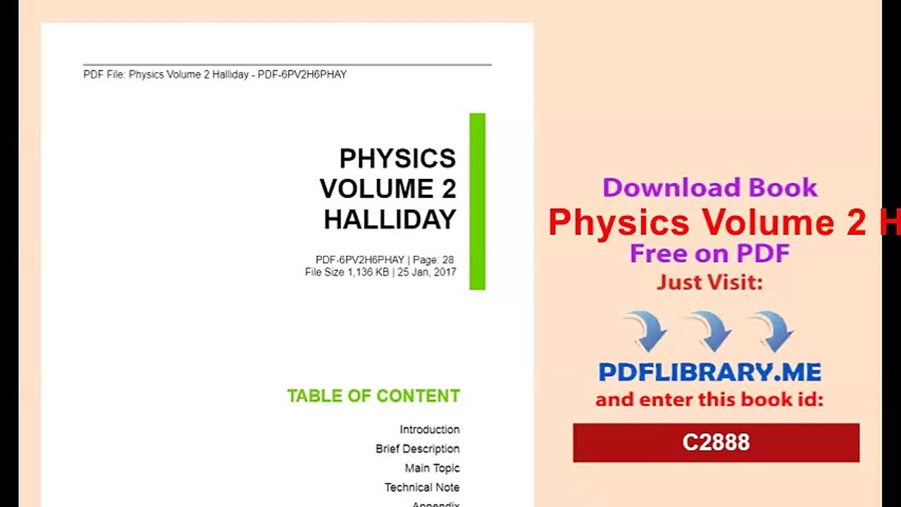 Physics Volume 2 Halliday