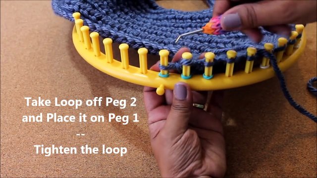 LOOM KNIT Scarf on Round Loom Pattern Project