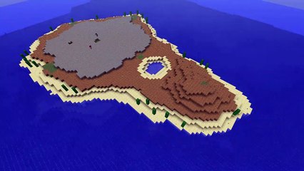 #1 Minecraft Timelapse Volcanic Island