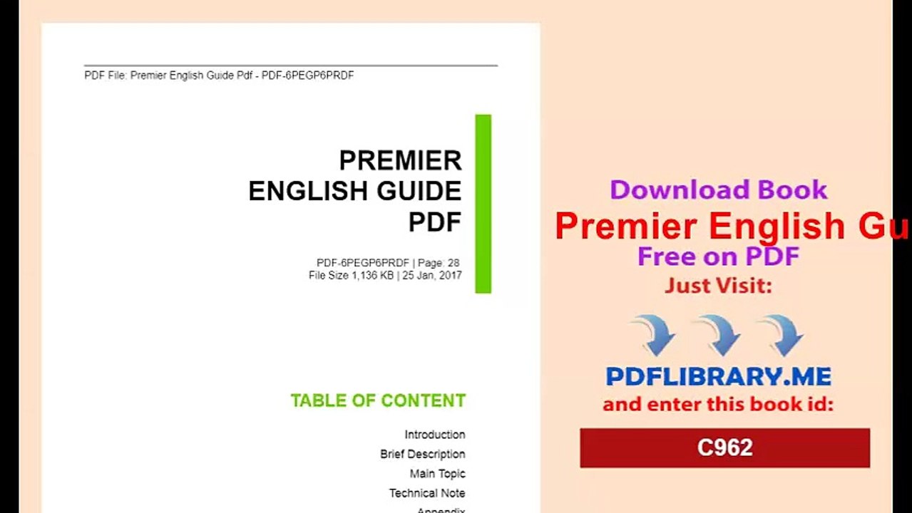 Premier English Guide Pdf
